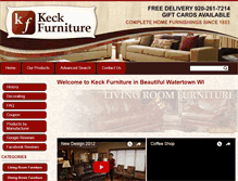 Tablet Screenshot of keckfurniture.com